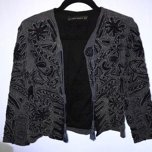 Zara women embroidered jacket